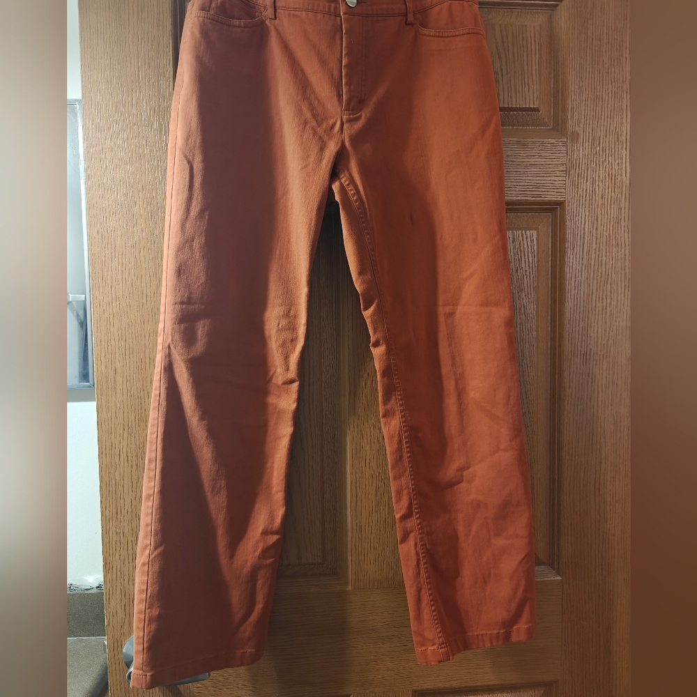 Women's Don Caster Orange Jeans Size 10P